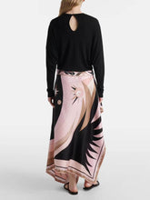 Asymmetrical Colorblock Patchwork Print Maxi Dress